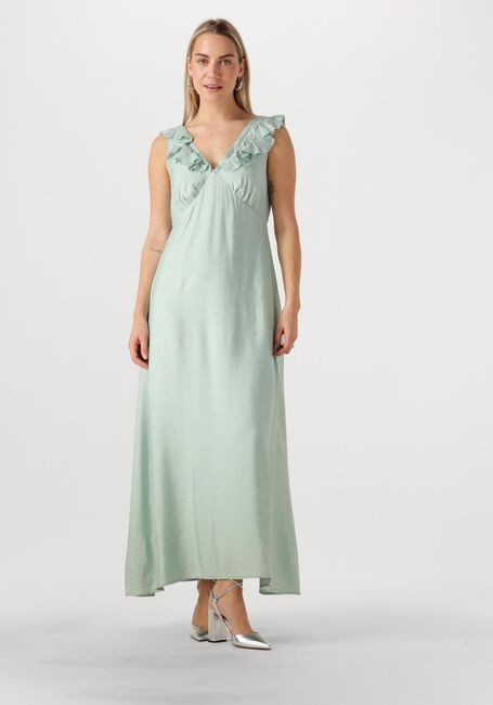Groene MOVES Maxi jurk LEANNA DRESS 4237 - large