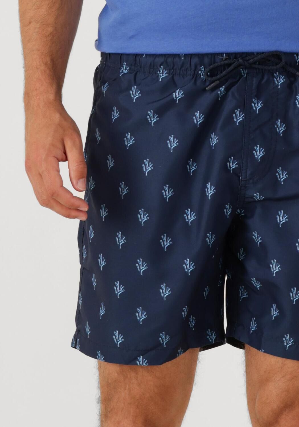 SHIWI Heren Zwembroeken Men Mike Swim Shorts 7 Inch Sketched Coral Donkerblauw