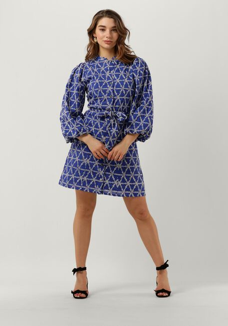 Blauwe BRUUNS BAZAAR Mini jurk BLAZING MADRINA DRESS - large