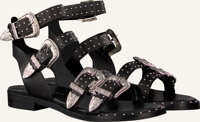Zwarte BRONX Platte sandalen 84611 Zwarte BRONX Platte sandalen 84611 - large
