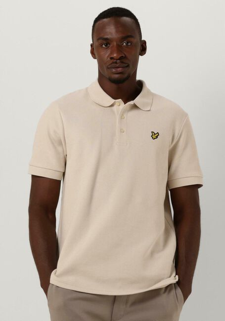 Beige LYLE & SCOTT Polo CUFFED POLO - large