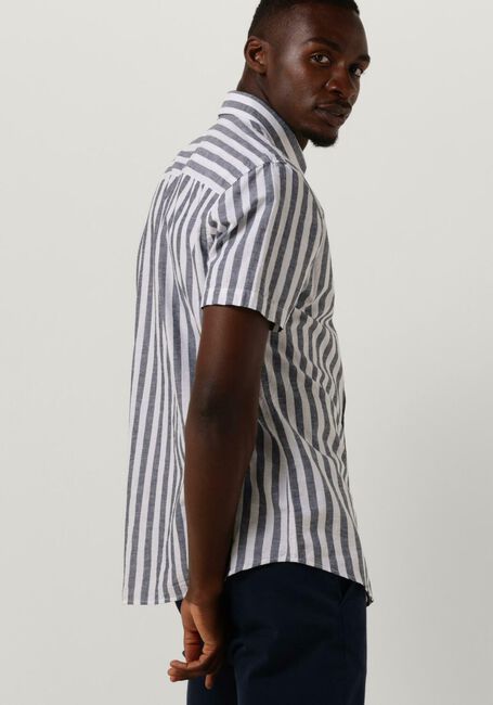 Donkerblauwe SELECTED HOMME Casual overhemd SLHSLIMNEW-LINEN SHIRTS SS CLASSIC W - large