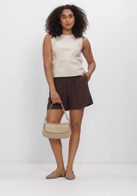 Bruine OBJECT Korte broek OBJSANNE HW WIDE SHORTS - large