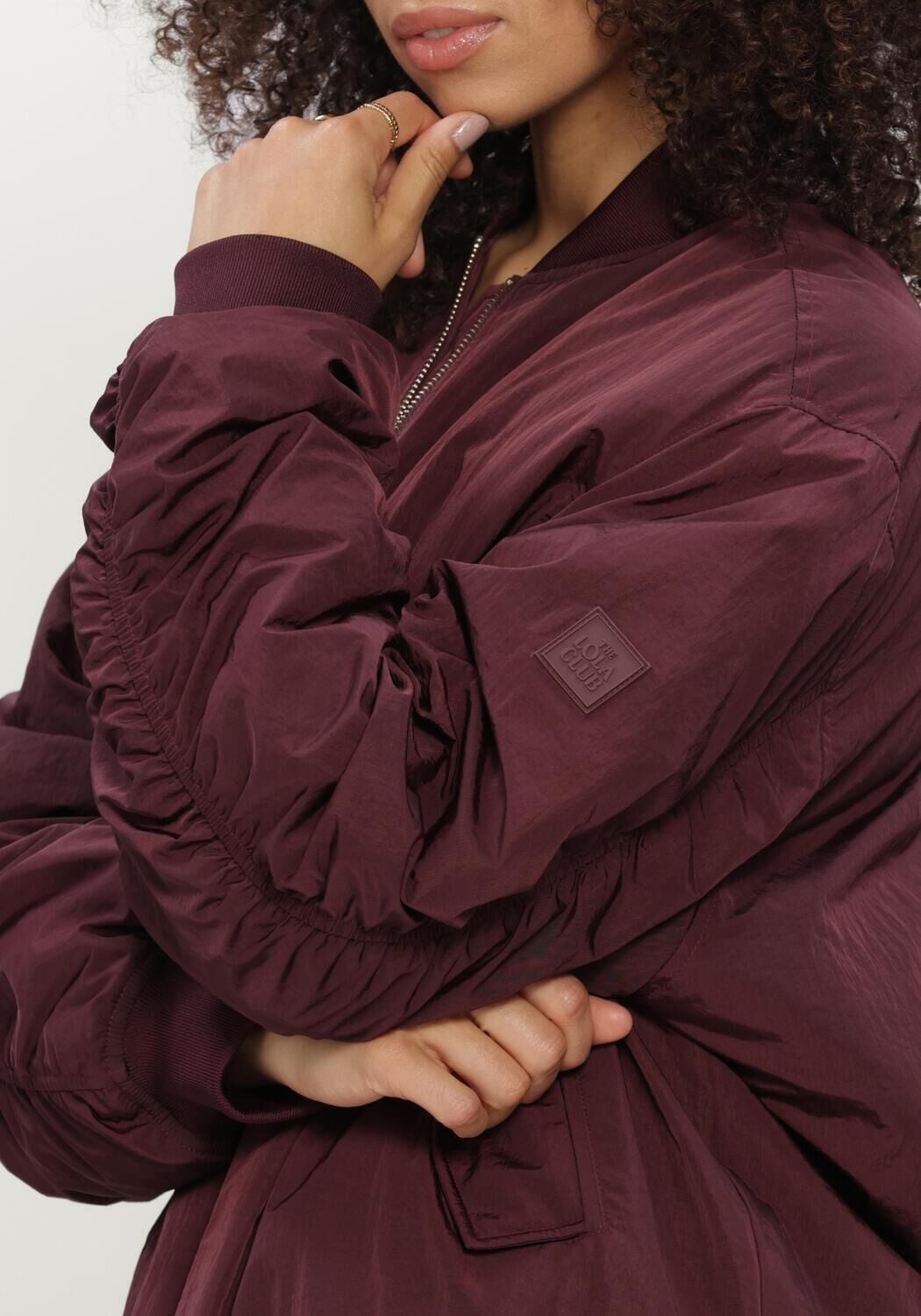 THE LOLA CLUB Dames Jassen Lina Bomber Bordeaux