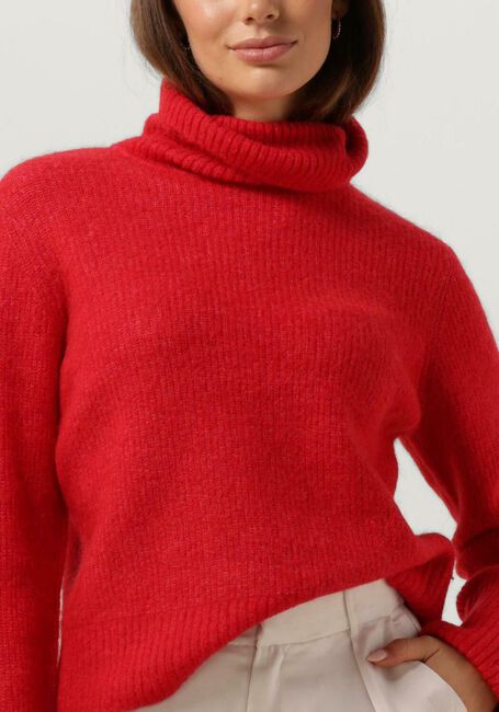 Rode SELECTED WOMEN Coltrui SLFSIA RAS LS KNIT ROLLNECK - large