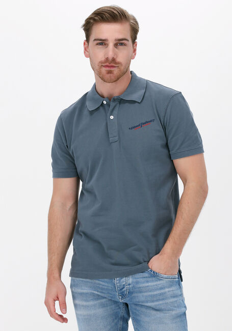 Blauwe DIESEL Polo T-SMITH-IND - large