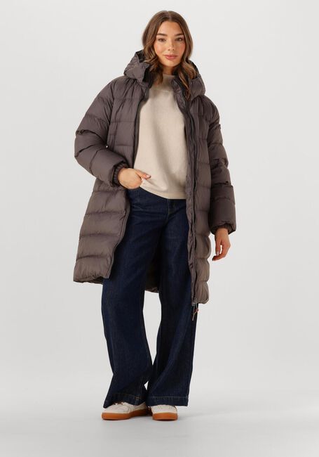 Taupe MOSCOW Gewatteerde jas 12-08 BRANDY LONG - large