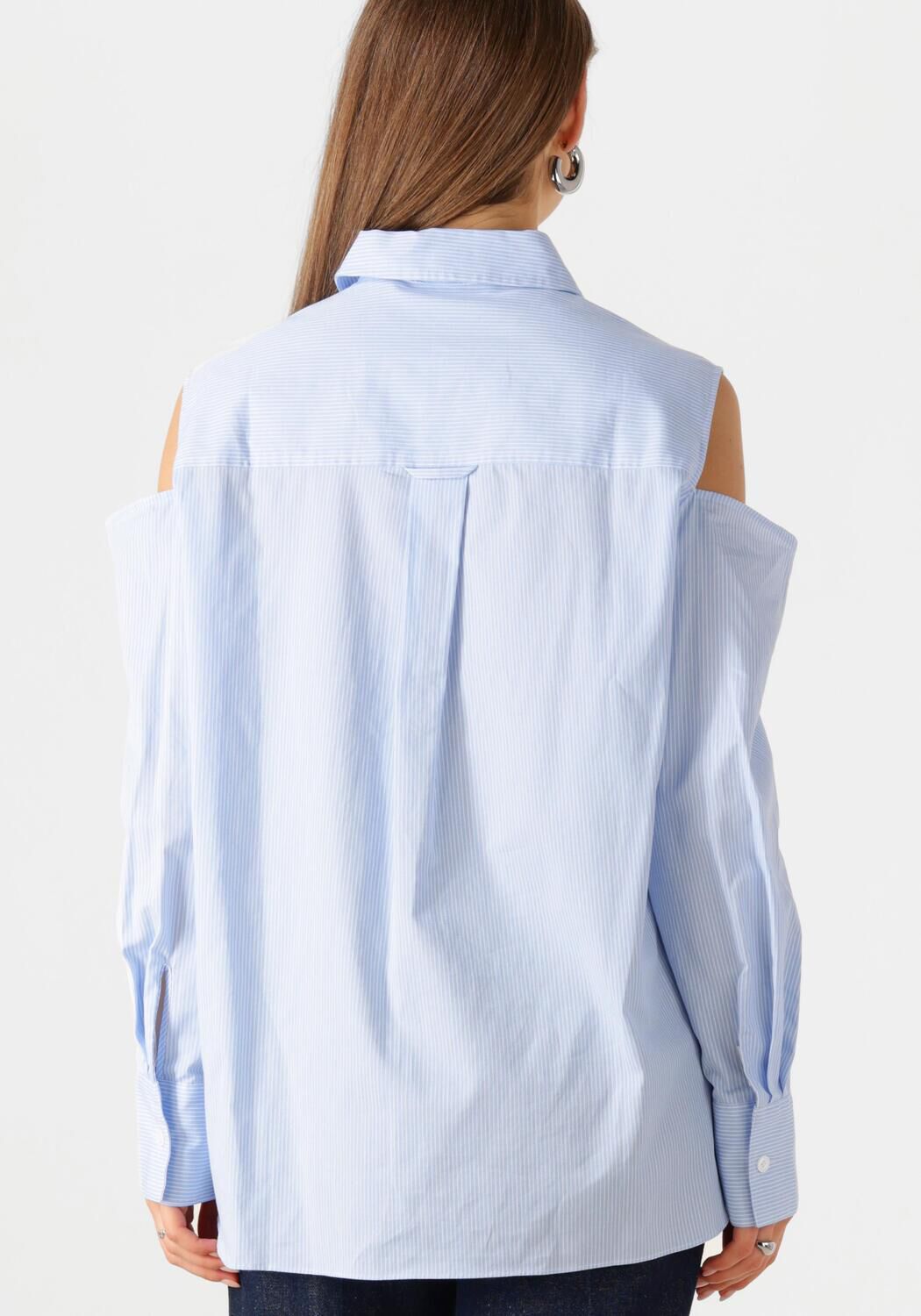 CATWALK JUNKIE Dames Blouses Open Shoulder Blouse Blauw