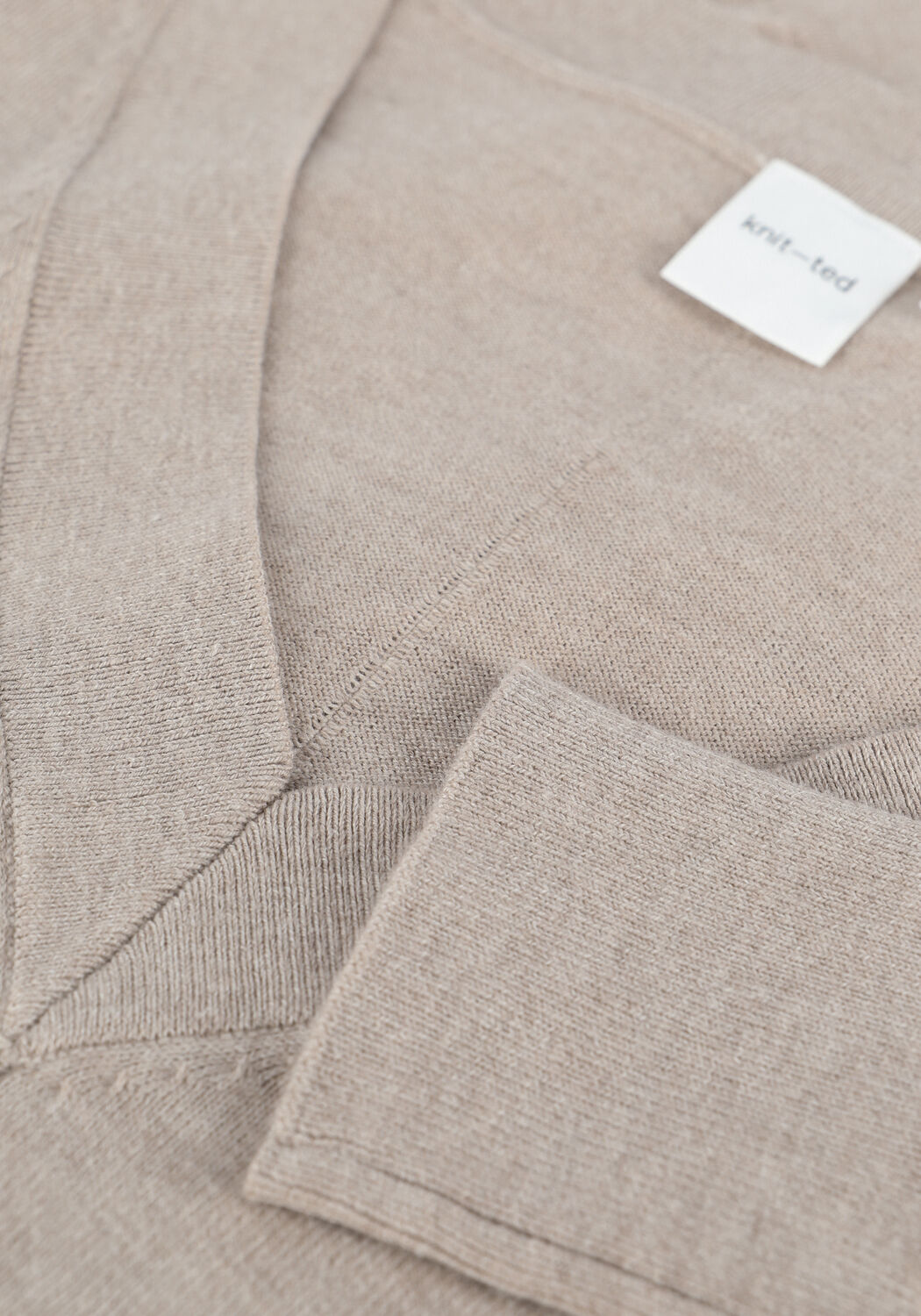 Taupe KNIT-TED Trui LOTTE PULLOVER - large