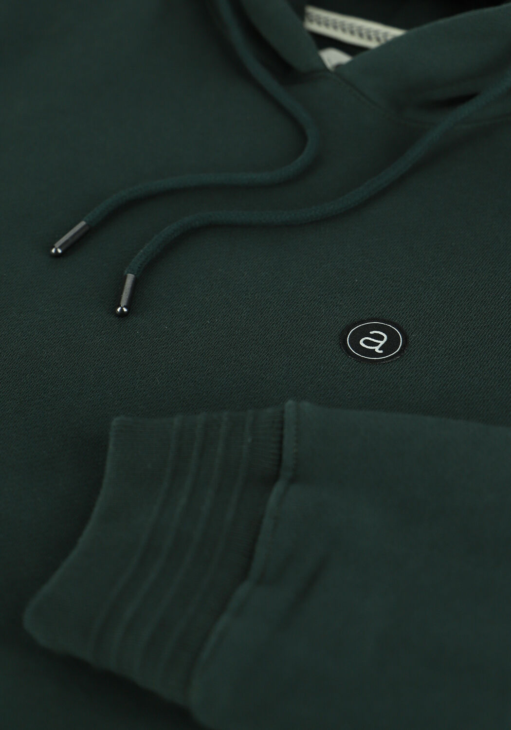 Donkergroene ANERKJENDT Sweater AKNIGEL ORGANIC HOODIE - large