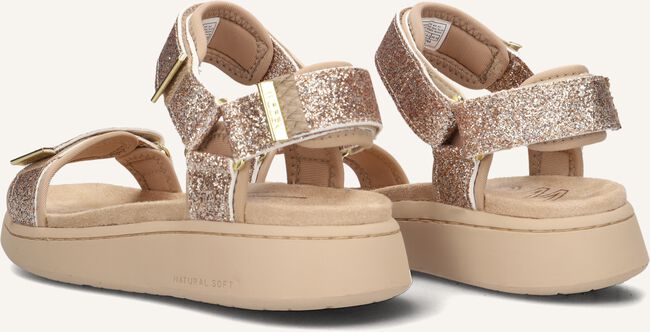 Beige WODEN Platte sandalen LINE GLITTER Beige WODEN Platte sandalen LINE GLITTER - large