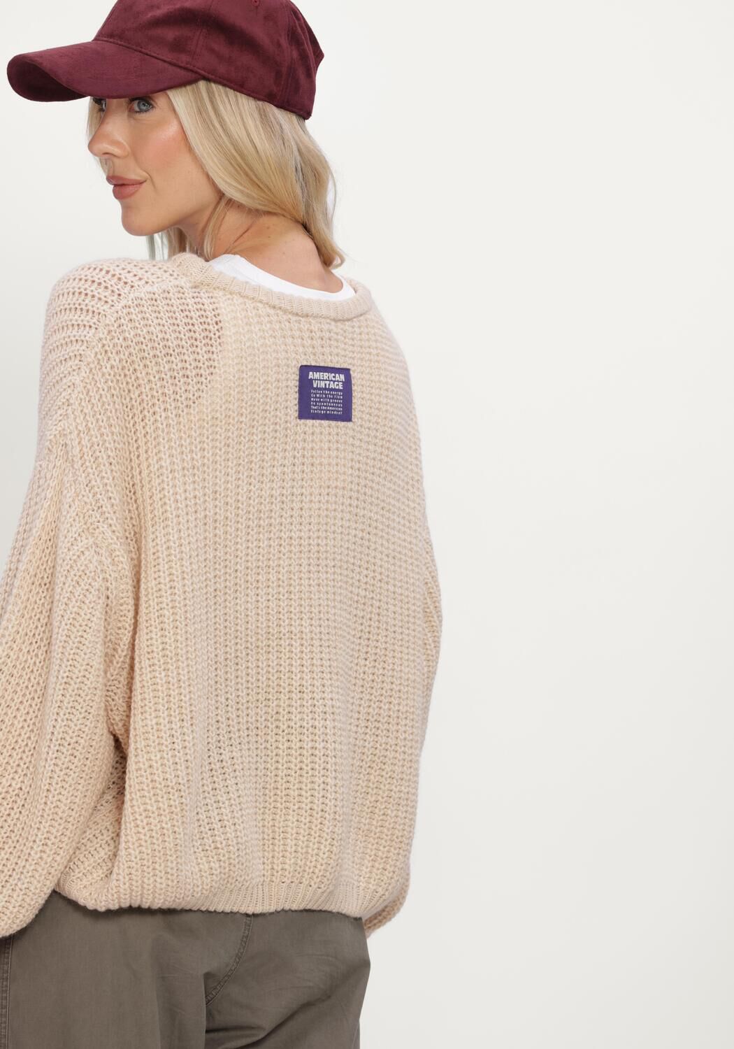 Beige AMERICAN VINTAGE Trui CYROW - large