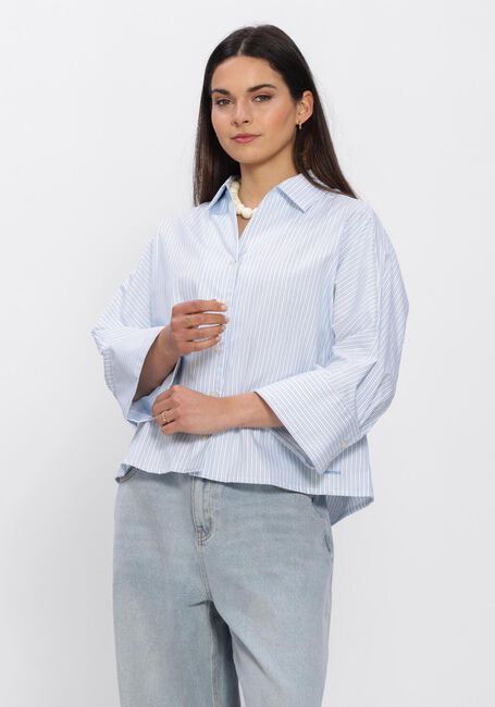 Blauwe SELECTED WOMEN Blouses SLFESTER OVERSIZE 3/4 SHIRT - large