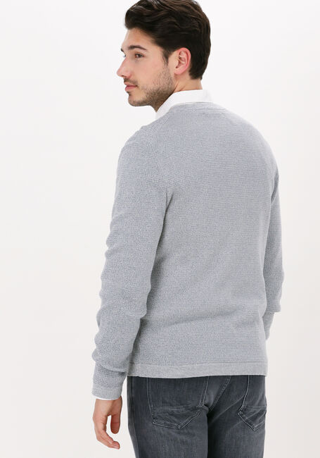 Lichtblauwe SELECTED HOMME Trui SLHROCKS LS KNIT CREW NECK G N - large