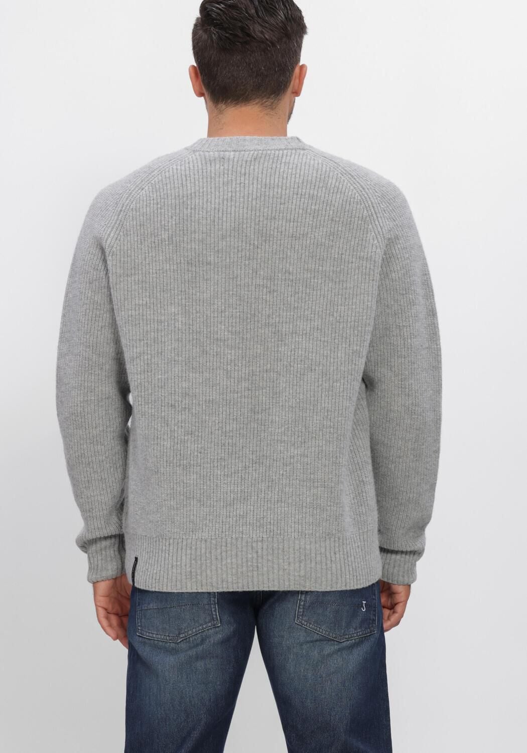 BUTCHER OF BLUE Heren Truien & Vesten Carter Knit Crew Lichtgrijs