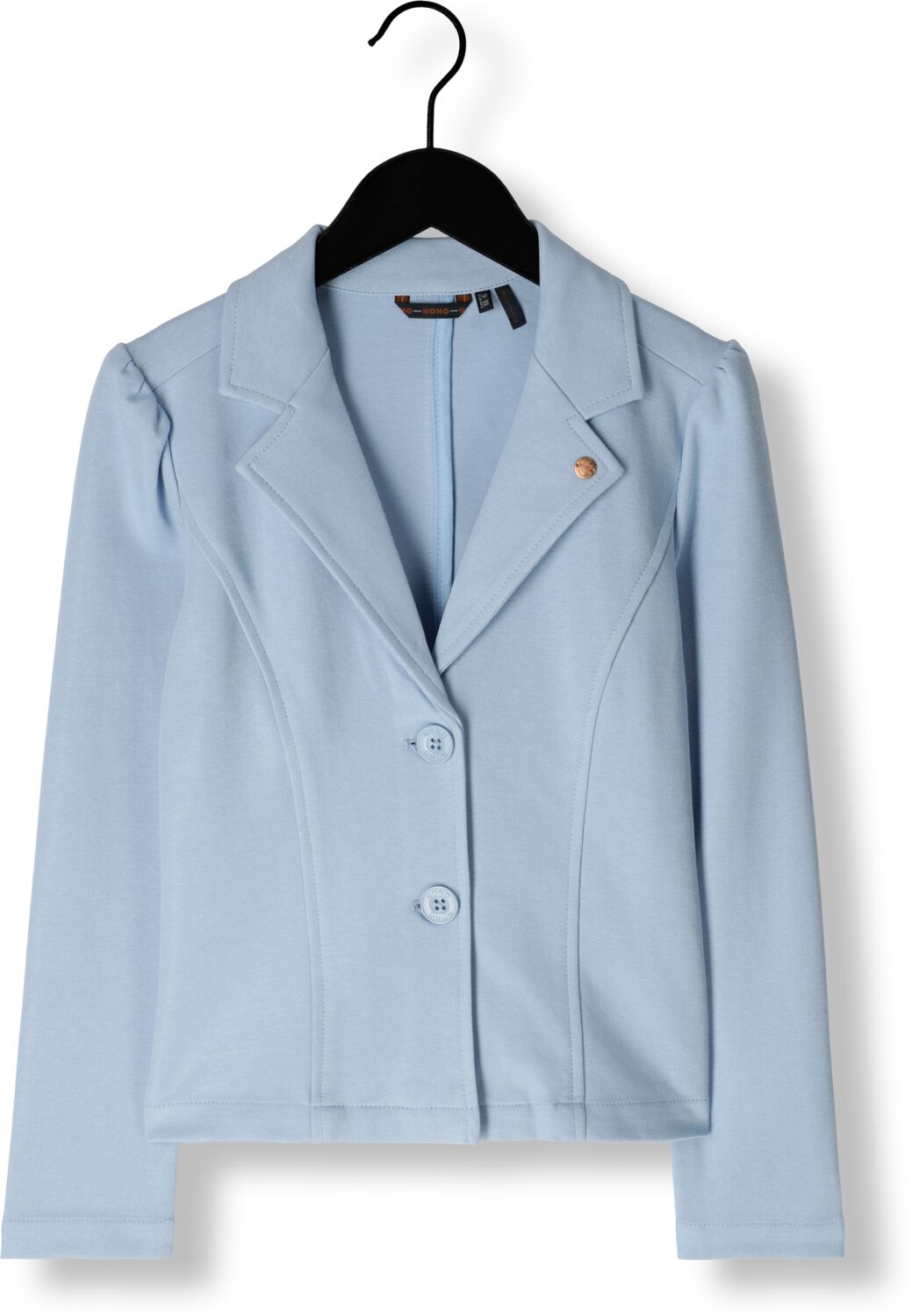 NONO Meisjes Blazers Dip Girls Blazer Lurex Pique Light Blue Blauw