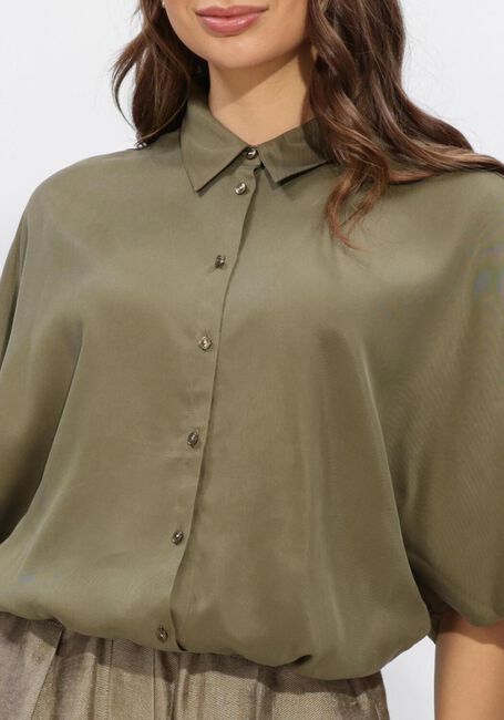 Olijf ANOTHER LABEL Blouses ALRILA SHIRT S/S - large