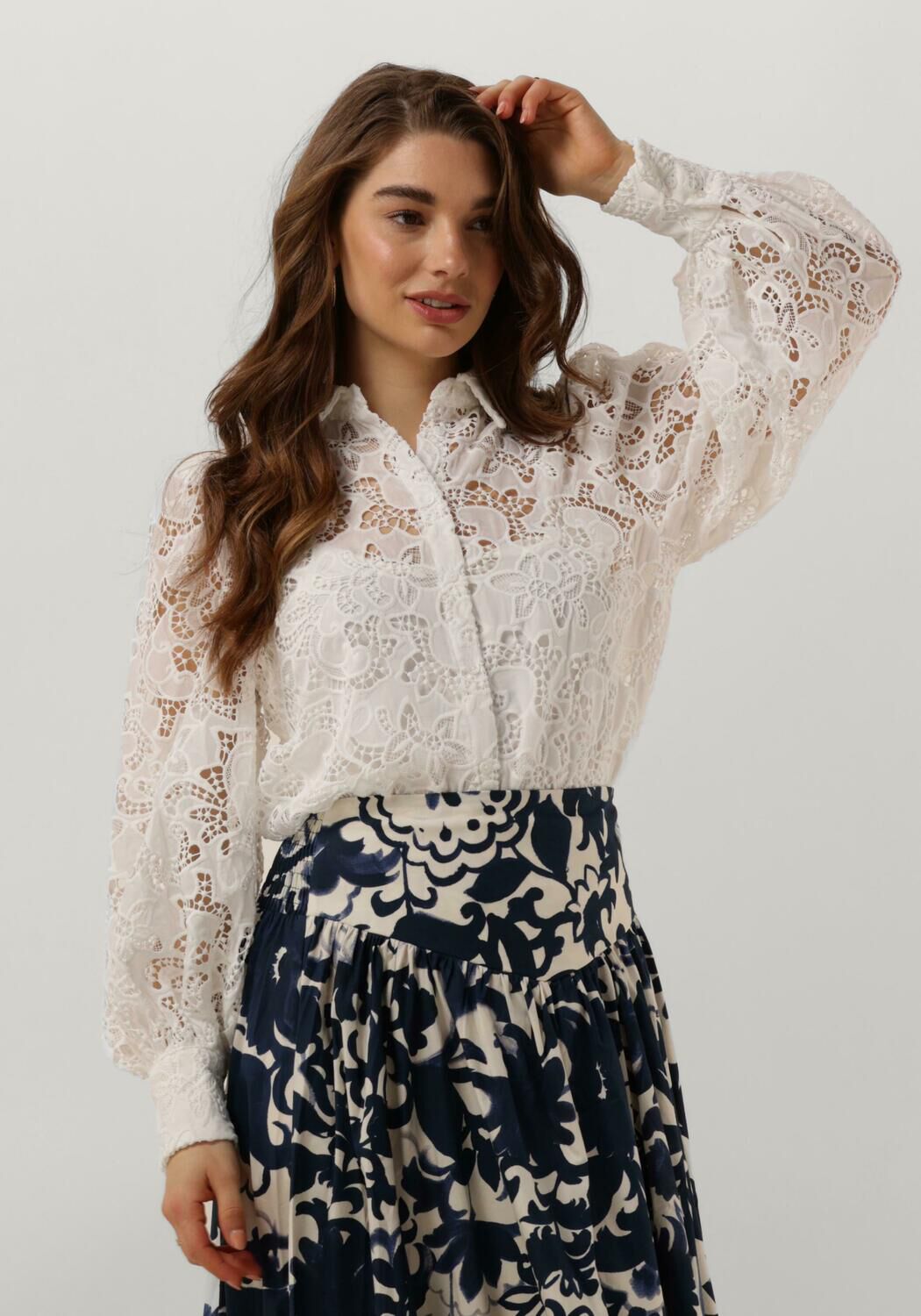 Amaya Amsterdam Elegante Witte Blouse North White Dames