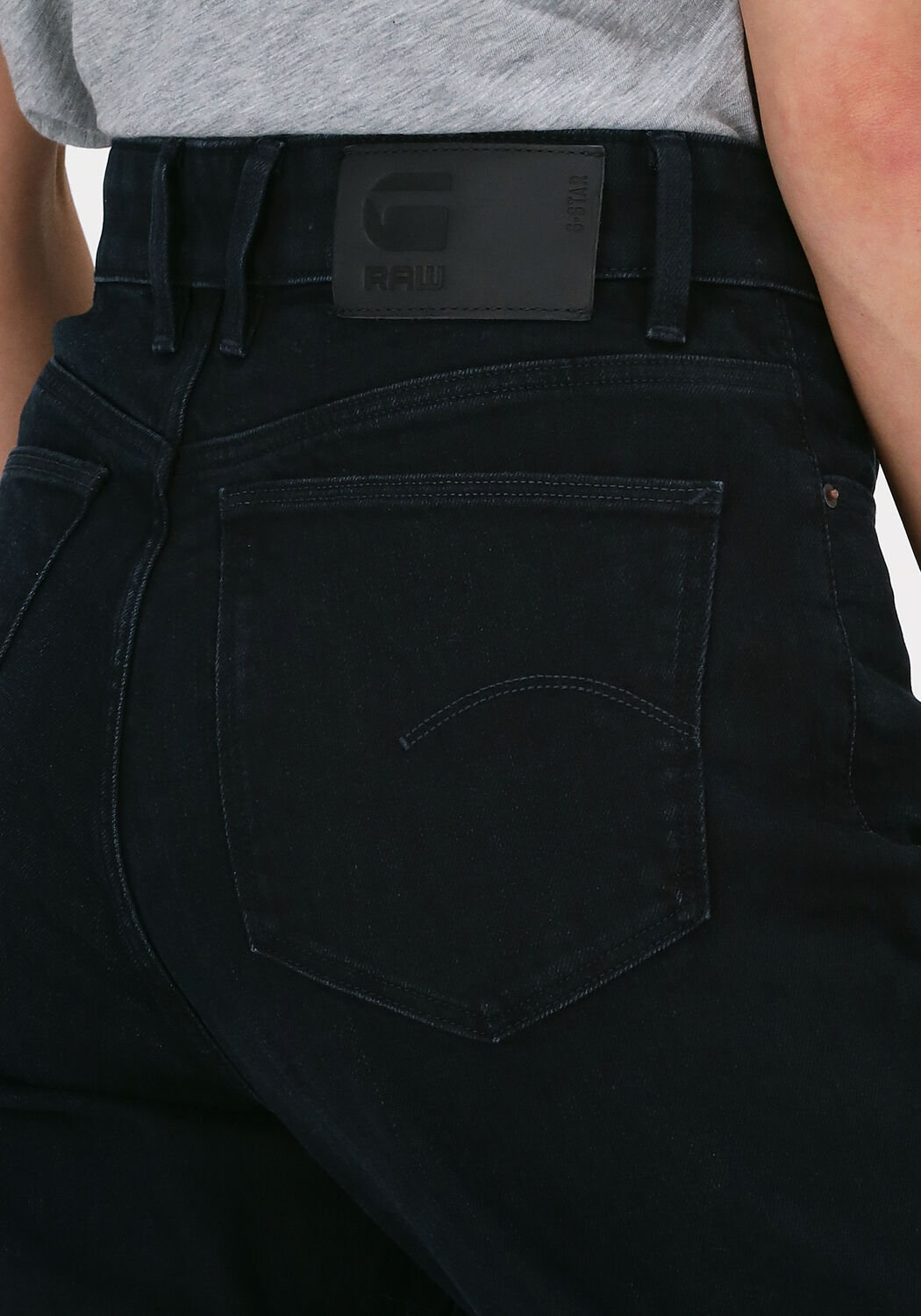 Zwarte G-STAR RAW Straight leg jeans C830 - KIR NIGHT STRETCH DENIM | Omoda