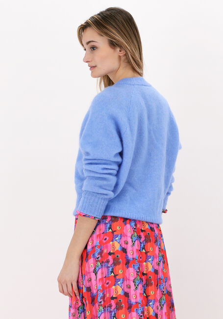 Blauwe SECOND FEMALE Vest BROOK KNIT BOXY CARDIGAN - large