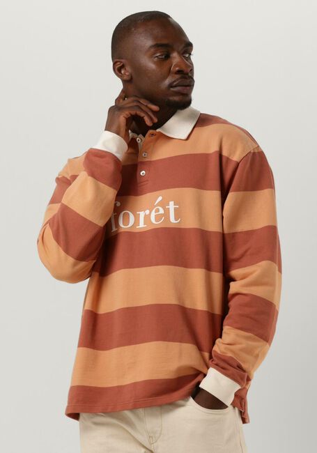 Oranje FORÉT Trui MATCH POLO SWEATSHIRT - large