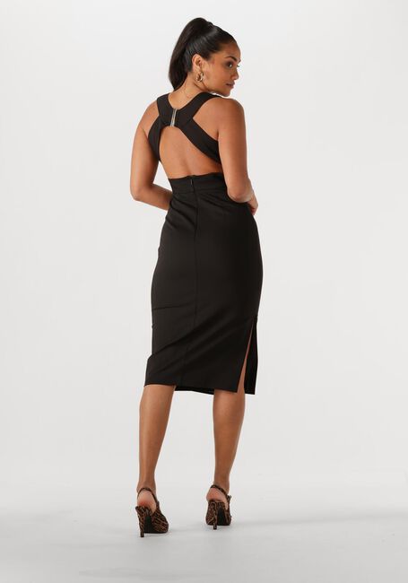 Zwarte ACCESS Midi jurk 53-3017-243 - large
