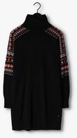 Zwarte SCOTCH & SODA Midi jurk ROLL NECL KNITTED DRESS