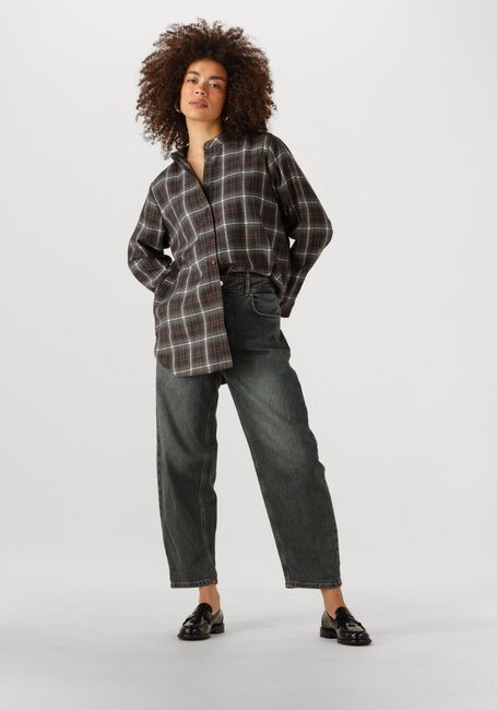Zwarte MY ESSENTIAL WARDROBE Straight leg jeans BALOOMW 139 HIGH BARREL - large