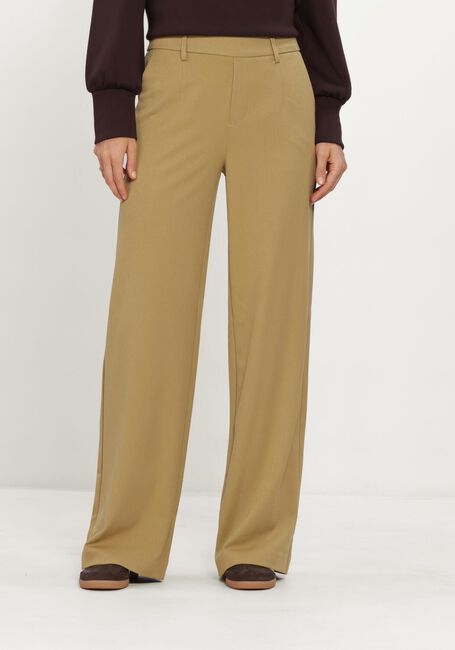 Zand OBJECT Wijde broek OBJLISA WIDE PANT - large