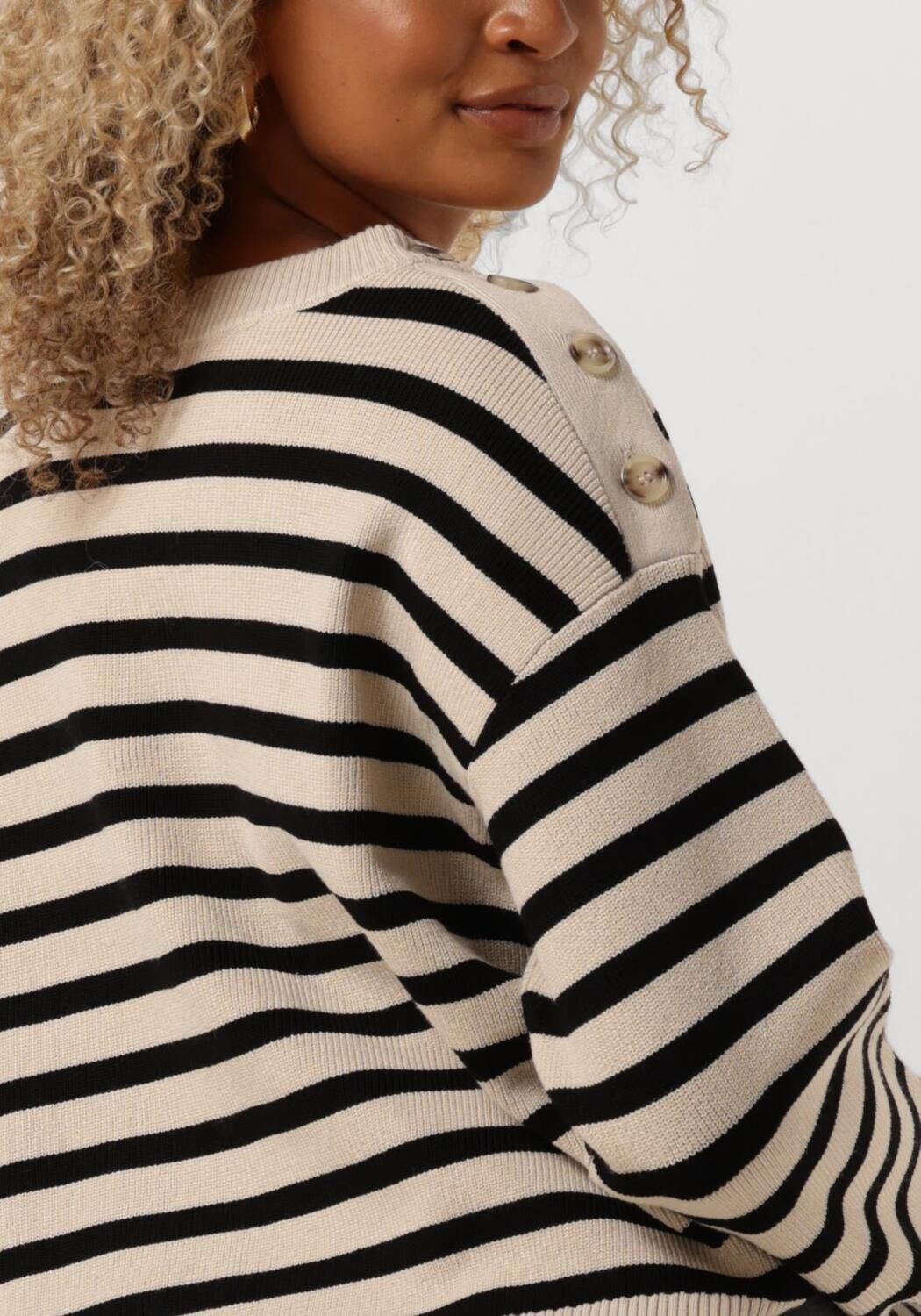 OBJECT Dames Truien & Vesten Objelly Lo Ls Knit Pullover Ecru