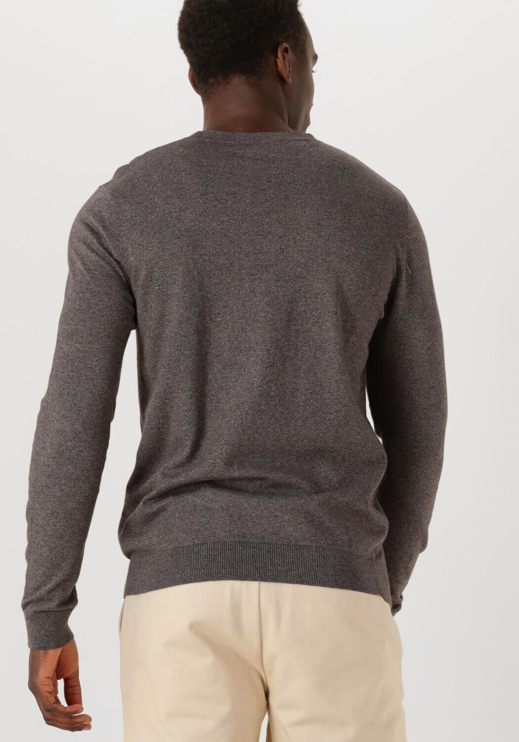 SELECTED HOMME Heren Truien & Vesten Slhberg Crew Neck Noos Grijs