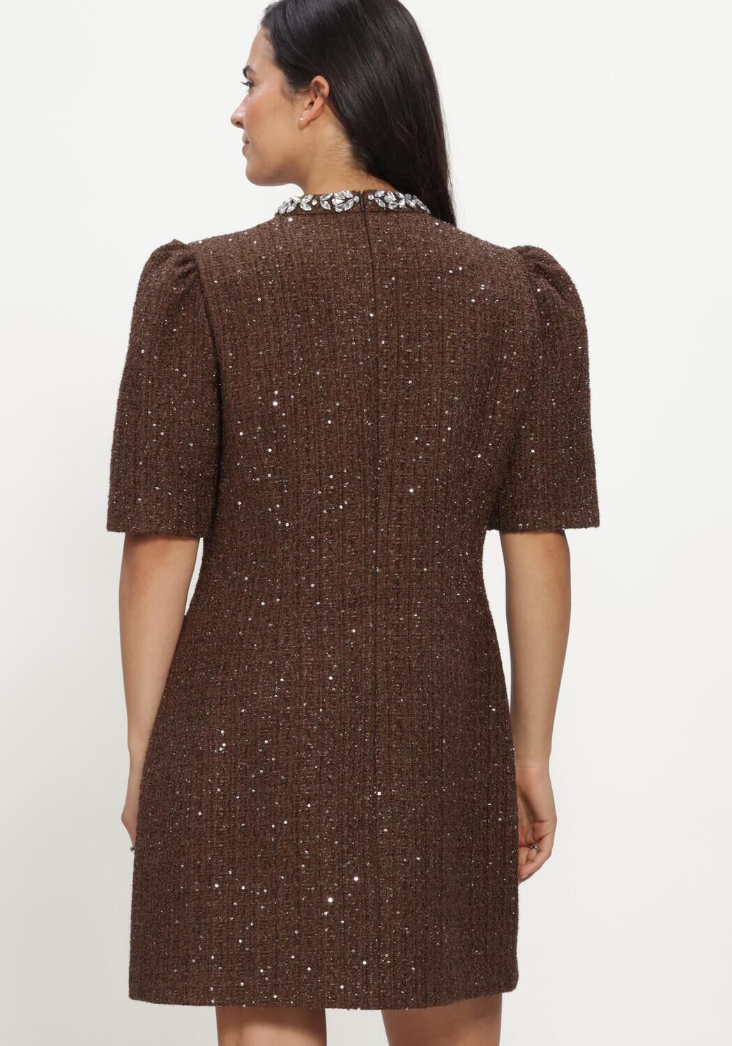 Bruine LINA LOCCHI Mini jurk LL-BELINE - large