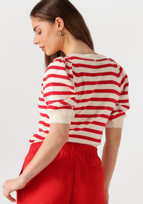 Rode POM AMSTERDAM Trui STRIPED SCARLET - large