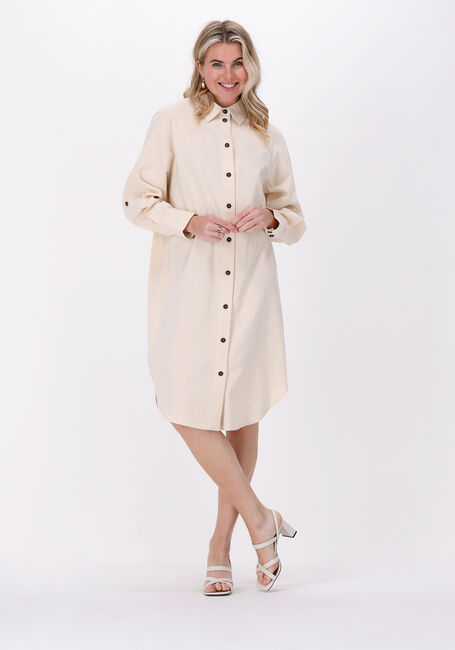 Beige SELECTED WOMEN Midi jurk SLFMALVINA-IDA LS - large