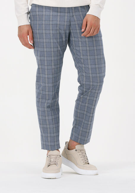 Lichtblauwe SELECTED HOMME Pantalon SLHLIM-TIMELOGAN BLU SND CHK TRS - large
