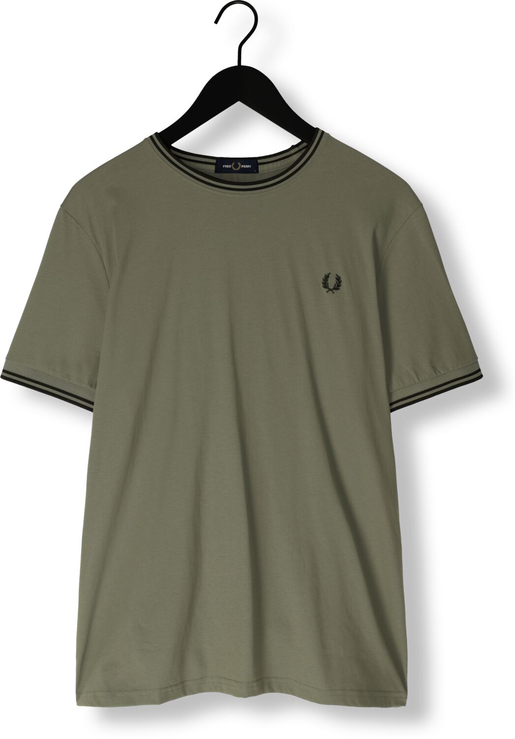 FRED PERRY Heren Polo's & T-shirts Twin Tipped Shirt Groen
