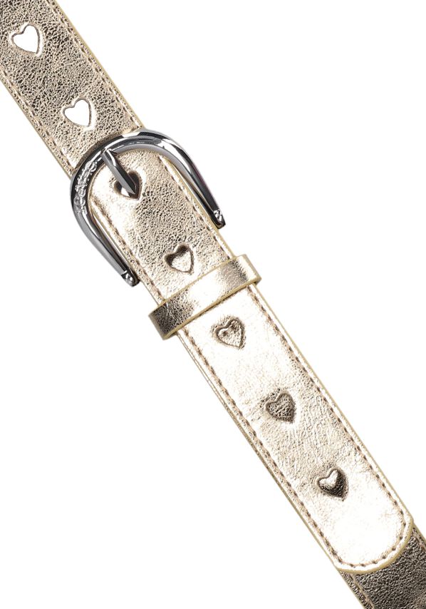 FABIENNE CHAPOT Dames Riemen Cut It Out Heart Belt Goudkleurig