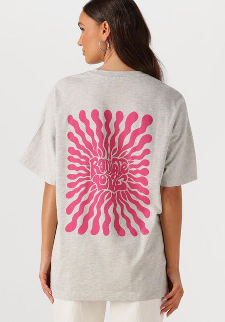 Grijze CATWALK JUNKIE T-shirt OVERSIZED GRAPHIC TSHIRT - large