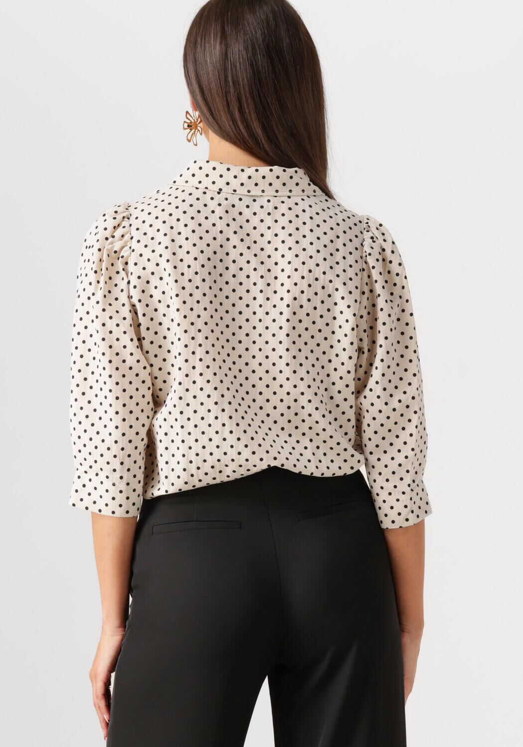 LOLLYS LAUNDRY Dames Blouses Bonoll Shirt Ss Creme
