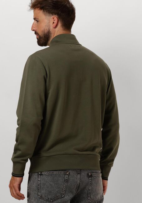 Groene FRED PERRY Sweater HALF ZIP SWEATSHIRT - large