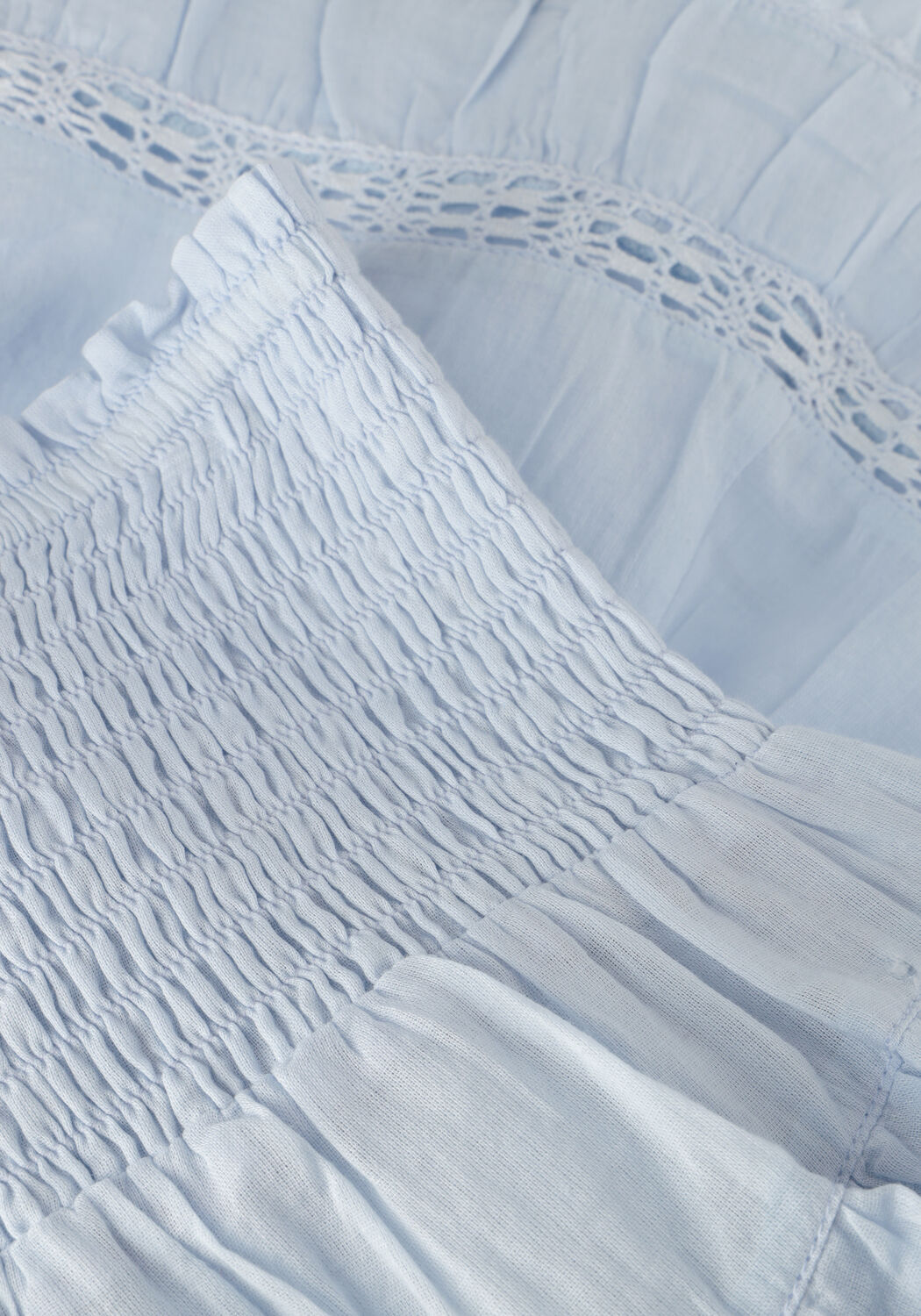 Lichtblauwe NOTRE-V Minirok VOILE SKIRT - large