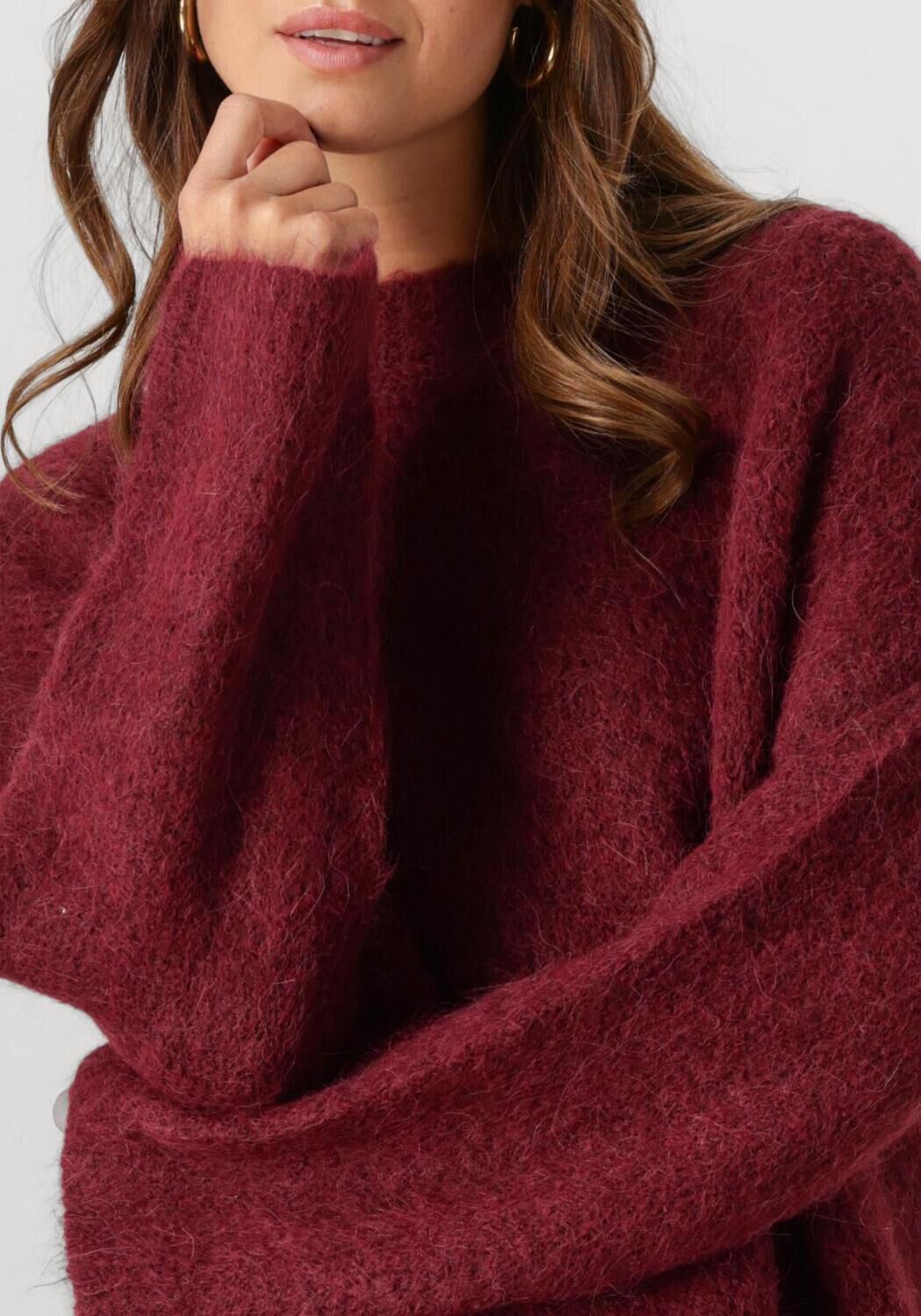 SELECTED FEMME Dames Truien & Vesten Slfgabella Ls Knit O-neck Camp Bordeaux