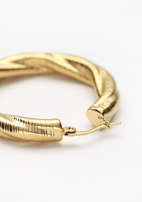 Gouden NOTRE-V Oorbellen TWISTED HOOP OORBELLEN - large