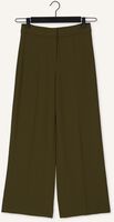 Groene NOTES DU NORD Wijde broek OLIANA PANTS DARK OLIVE Groene NOTES DU NORD Wijde broek OLIANA PANTS DARK OLIVE - medium