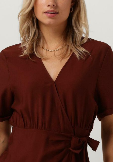 Bruine ANOTHER LABEL Mini jurk CIEL DRESS - large