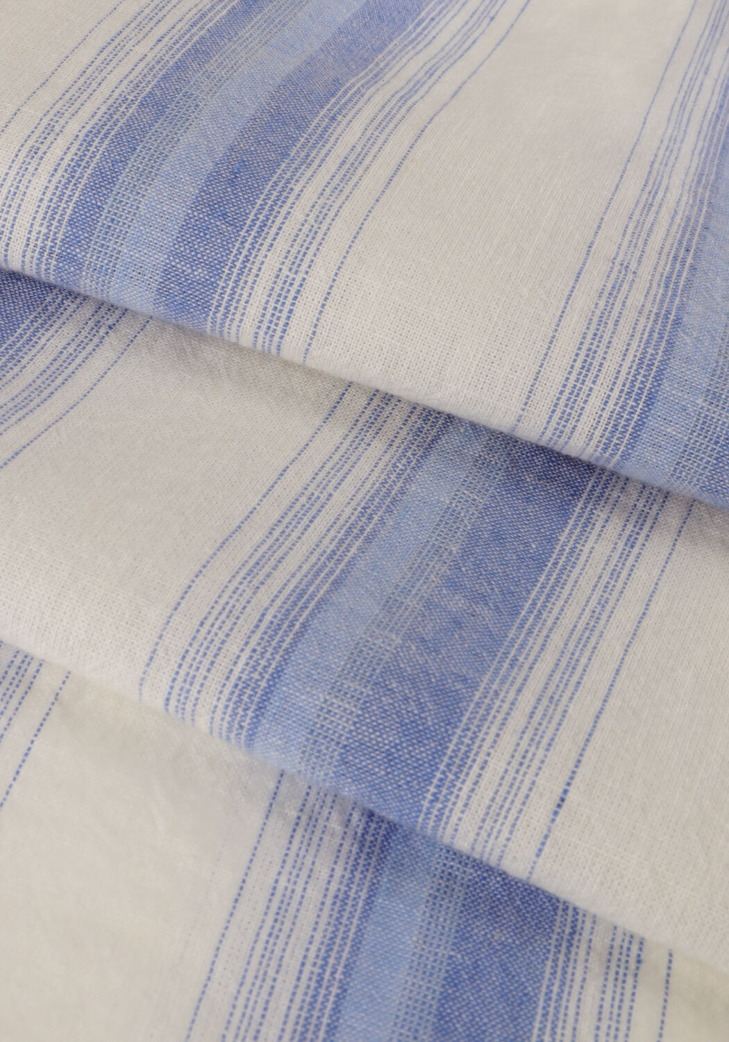 Witte SCOTCH & SODA Casual overhemd COTTON LINEN BLEND KAFTAN IN CHECKS AND STRIPES - large