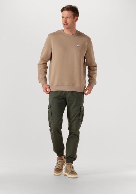 Zand TOMMY JEANS Trui TJM REG BADGE CREW EXT - large