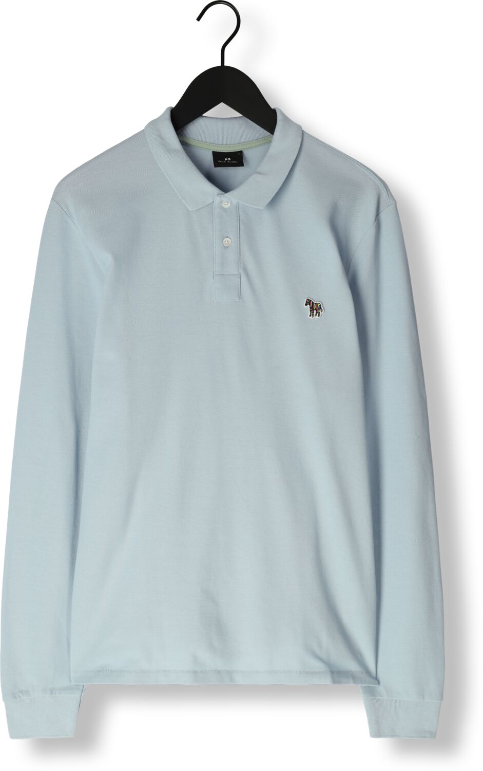 PS PAUL SMITH Heren Polo's & T-shirts Mens Slim Fit Ls Polo Shirt Zebra Lichtblauw