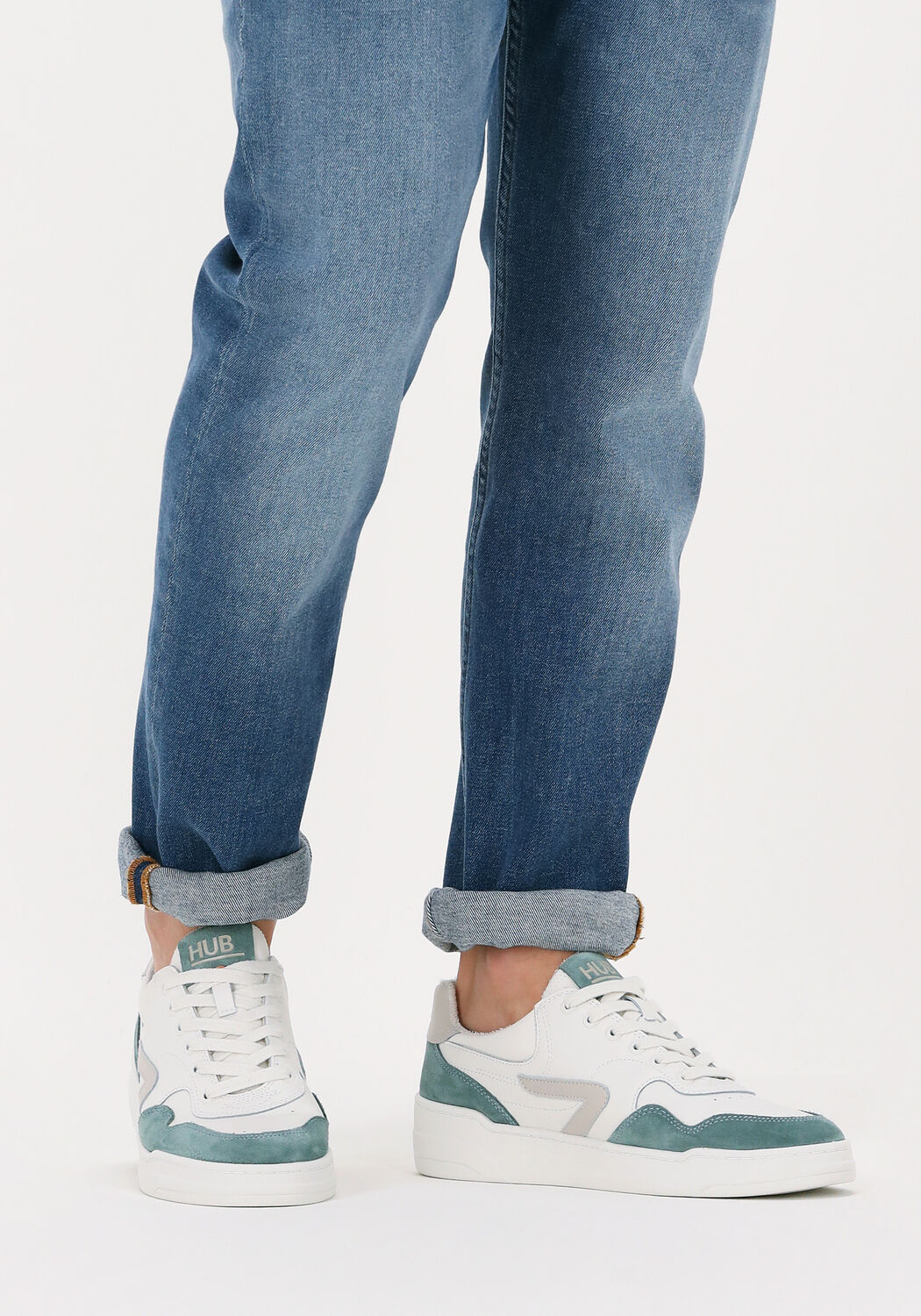 witte hub lage sneakers court z men