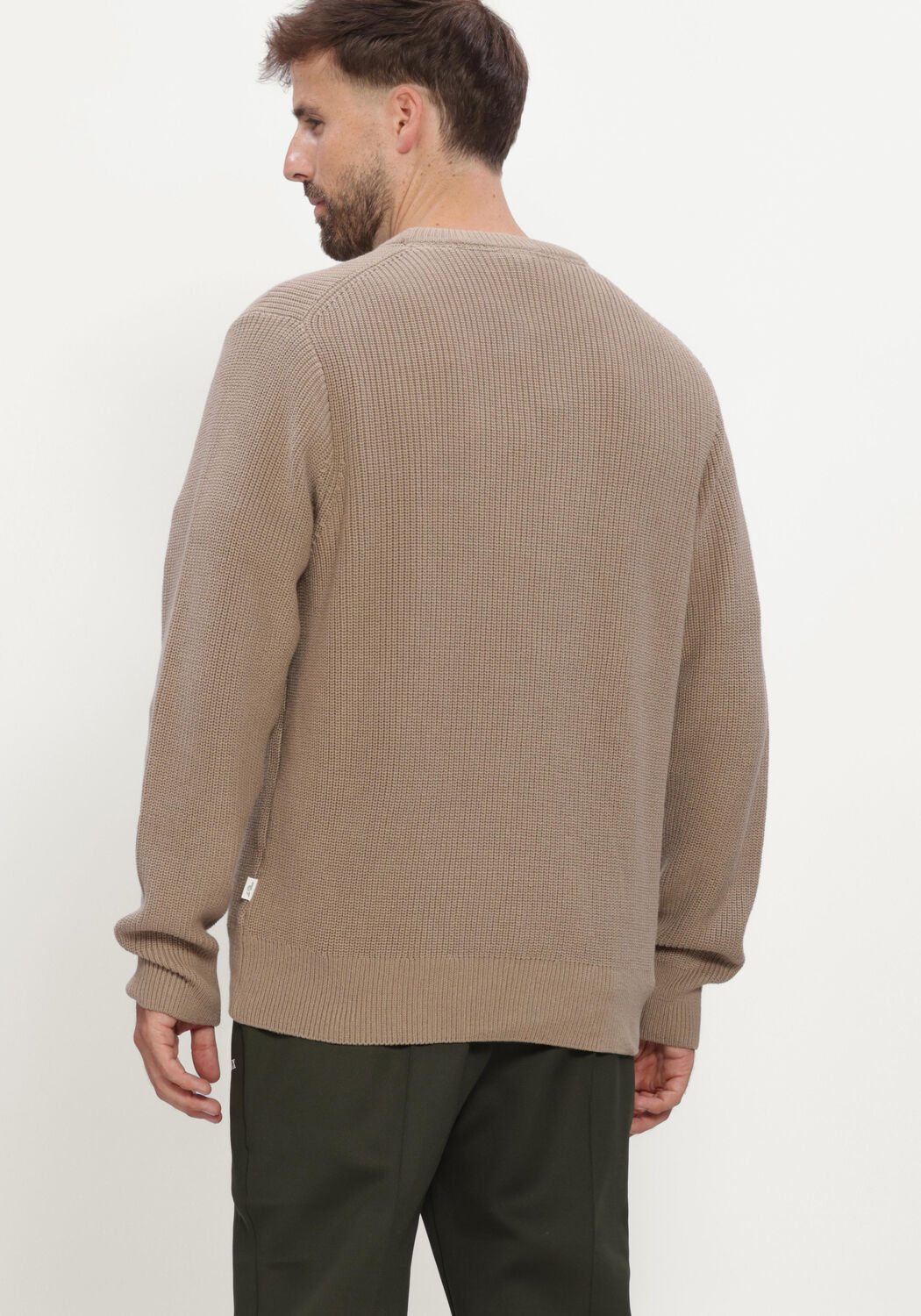 Beige LES DEUX Trui RIB CREWNECK KNIT - large